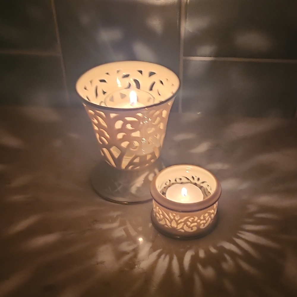 Pair of Lenox Candle Holders